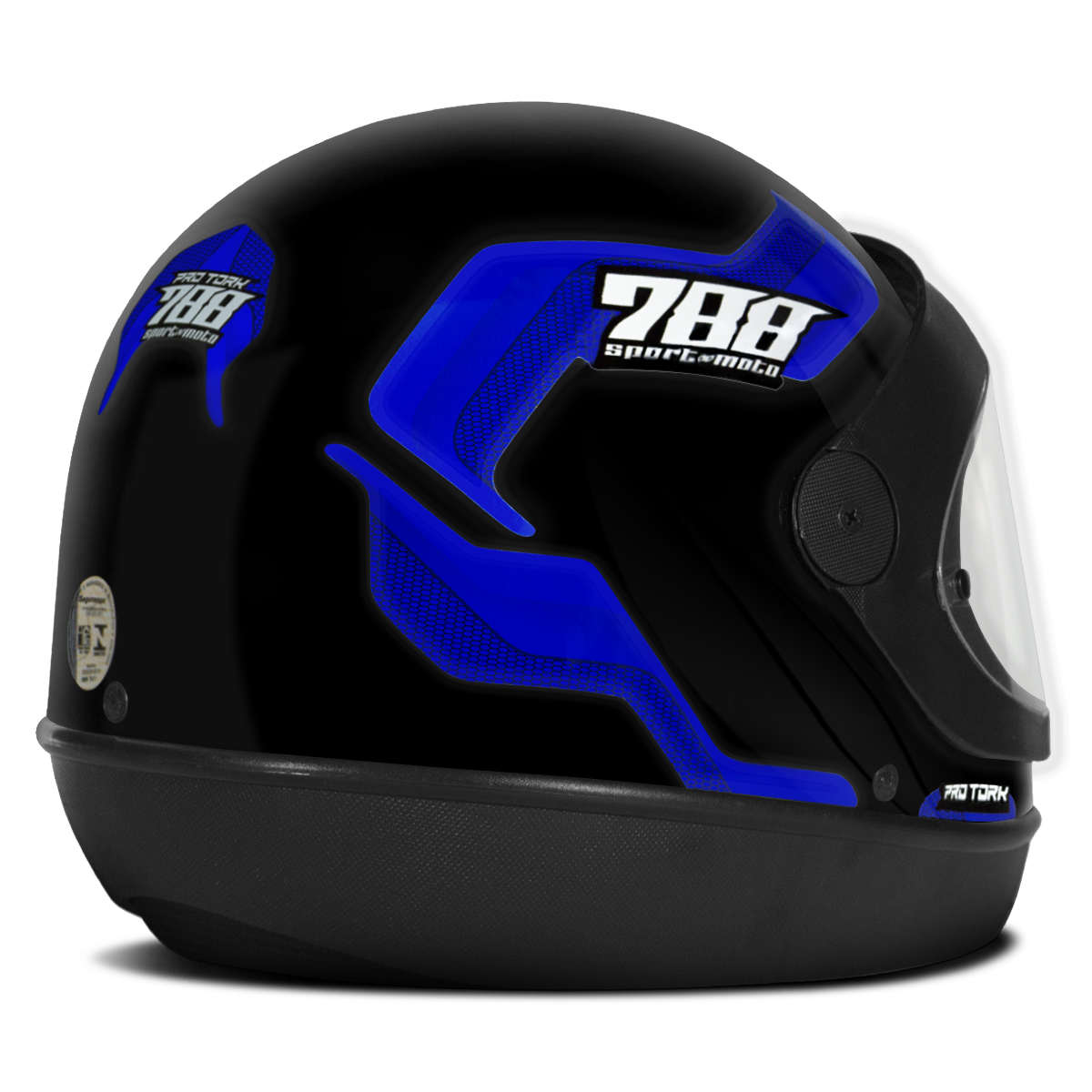 Sport Moto 788 — Azul — ângulo 6