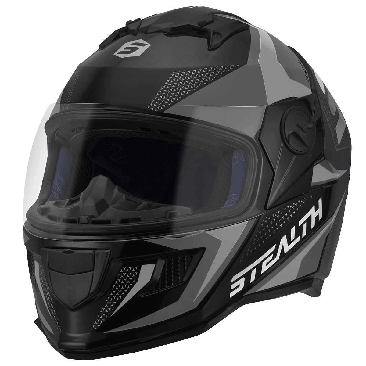 Stealth Concept — Preto/Prata — ângulo 2