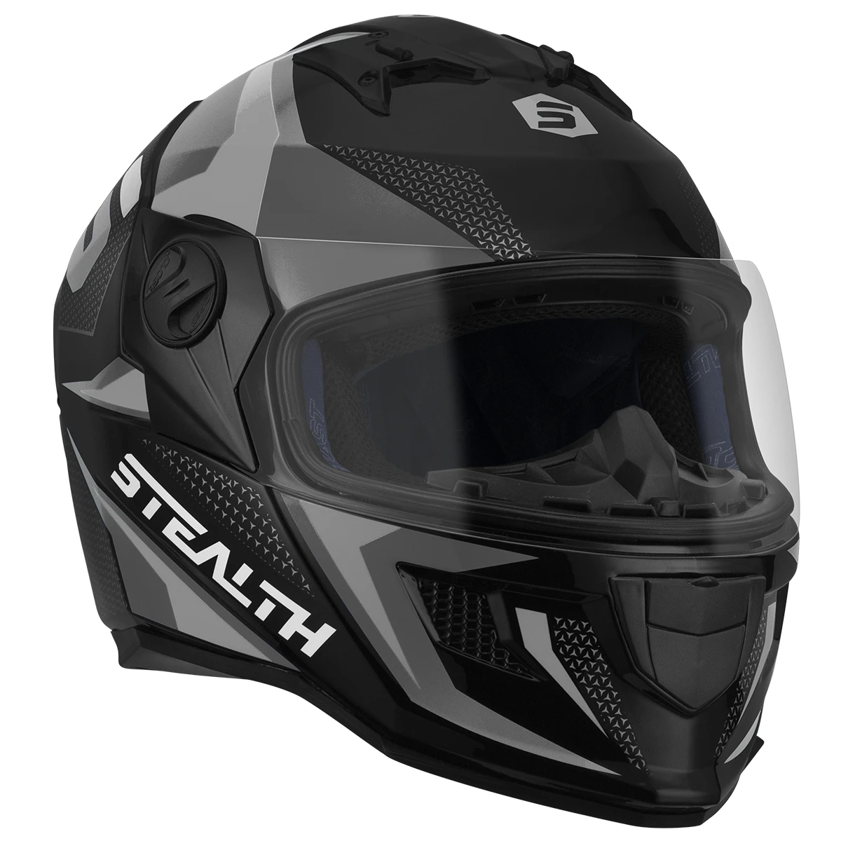 Stealth Concept — Preto/Prata — ângulo 4