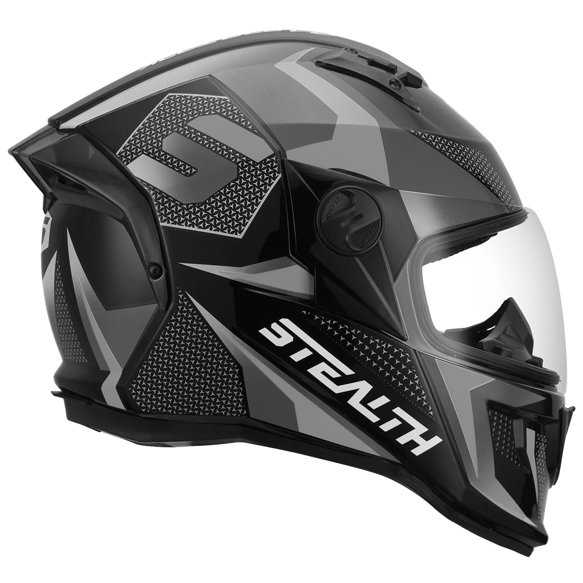 Stealth Concept — Preto/Prata — ângulo 5